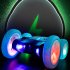 2 4g Remote Control Stunt Car 4 channel Double sided Butterfly Rotating Rc Car With Light For Children Birthday Gifts orange