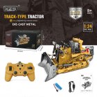 2 4g Remote  Control  Engineering  Vehicle Crawler Heavy duty Bulldozer Shoveling Multi function Toys alloy