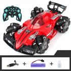 2.4g Spray Drift Remote Control Car Children Four-wheel Drive Off-road Stunt Racing Rc Car Toy For Birthday Gifts Red