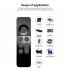 2 4g Wireless Air Mouse Keyboard W3 Intelligent Voice Remote Control Infrared Learning Controller Replacement Black