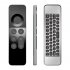 2 4g Wireless Air Mouse Keyboard W3 Intelligent Voice Remote Control Infrared Learning Controller Replacement Black