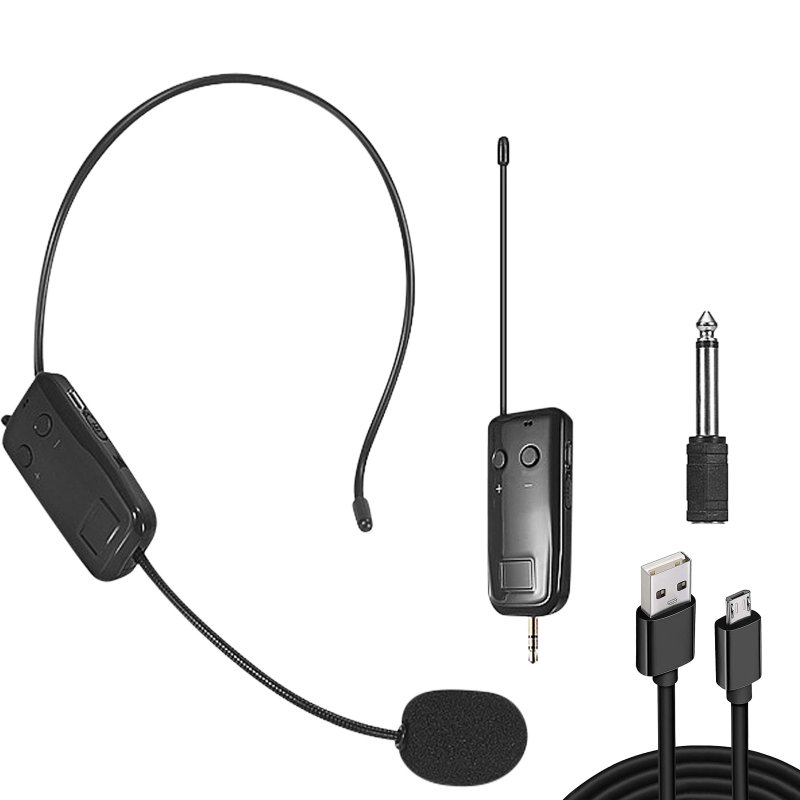2.4G Wireless Headset Microphone Rechargeable Lavalier Microphone