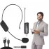 2 4g Wireless Headset Microphone Rechargeable Voice Amplifier Loudspeaker Lavalier Microphone For Teacher Teaching 1 to 1
