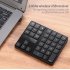 2 4g Wireless Keyboard Charging 35 key Multimedia Black Keypad black