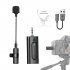 2 4g Wireless Lavalier Microphone Portable Lightweight Clip On Microphones Live Streaming One to Two