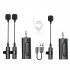 2 4g Wireless Lavalier Microphone Portable Lightweight Clip On Microphones Live Streaming One to Two