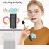 2 4g Wireless Lavalier Microphone Portable Lightweight Clip On Microphones Live Streaming One to Two