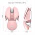 2 4g Wireless Mouse 3 speed 1600dpi Adjustable 4d Built in 500mah Battery Rechargeable Gaming Mouse Pink