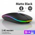 2 4g Wireless Mouse Bluetooth compatible Rgb Rechargeable Mute Led Backlight Ergonomic Gaming Mouse For Laptops black