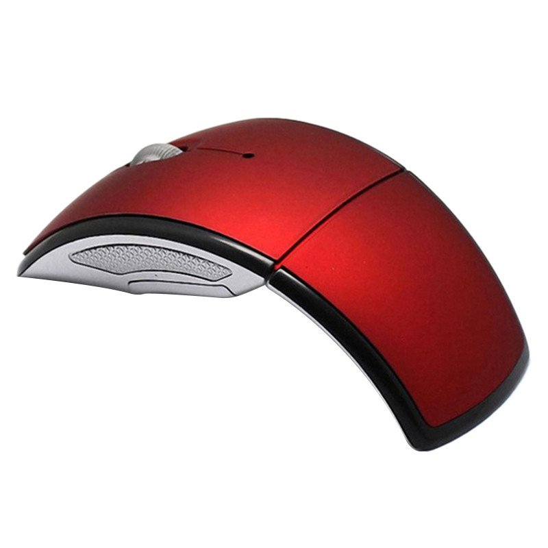 2.4g Wireless Mouse Portable Foldable Notebook Computer Accessory red