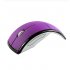 2 4g Wireless Mouse Portable Foldable Notebook Computer Accessory purple