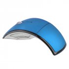 2.4g Wireless Mouse Portable Foldable Notebook Computer Accessory blue