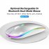 2 4g Wireless Mouse Usb Rechargeable Bluetooth compatibel Rgb Silent Ergonomic Mouse With Backlight Compatible For Laptop Ipad silver