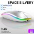 2 4g Wireless Mouse Usb Rechargeable Bluetooth compatibel Rgb Silent Ergonomic Mouse With Backlight Compatible For Laptop Ipad black