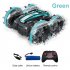 2 4ghz Amphibious Remote Control Car Wireless Electric Double sided Stunt Off road Vehicle Toys for Kids Green