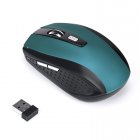 2.4ghz Computer Mouse Portable 6 Keys Usb Receiver Wireless Gaming Mouse green