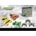 2 4ghz Remote Control Car Double Sided Tumbling 360 Degree Rotating Stunt Car With Light Gifts For Children green