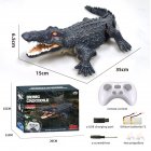 2.4ghz Remote Control Crocodile Underwater Simulation Fish Swimming Eye Glowing Toy Long Battery Life Remote Control Boat 2 batteries