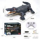 2.4ghz Remote Control Crocodile Underwater Simulation Fish Swimming Eye Glowing Toy Long Battery Life Remote Control Boat 1 battery