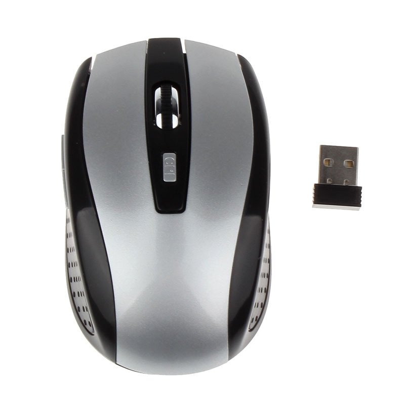 2.4ghz Wireless Gaming Mouse 6 Keys Usb Receiver Gamer Mouse For Pc Laptop Desktop Professional Computer Mouse Silver