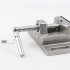 2 5 Inch Aluminum Vise Flat Pliers  Woodworking Operation Fixed Clip Hand Tool  Double Track Precision Clamping Work Bench Vise For Woodworking Milling Machine 