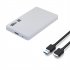 2 5 Inch External Hard Drive Enclosure USB 3 0 5Gbps Hard Drive Case Adapter Tool Free Portable For SATA HDD SSD White