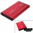 2 5 Inch USB 2 0 SATA HDD Case External Mobile Hard Disk Drive Box Aluminum Alloy Shell red