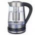 2 5L Electric Glass Kettle HD 2005D 110V 1500W Fast Boiling Stainless Steel Hot Water Heater with Filter U S  plug