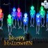 2 5m 20led Halloween Skeleton String Lights 8 Modes Colorful Waterproof Lamp For Indoor Outdoorn colorful
