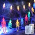 2 5m 20led Halloween Skeleton String Lights 8 Modes Colorful Waterproof Lamp For Indoor Outdoorn colorful