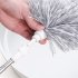 2 5m Microfiber Telescopic  Brush Household Dust Cleaning Tool Ceiling Duster 1 3m  gray and white gypsophila  packed in kraft carton