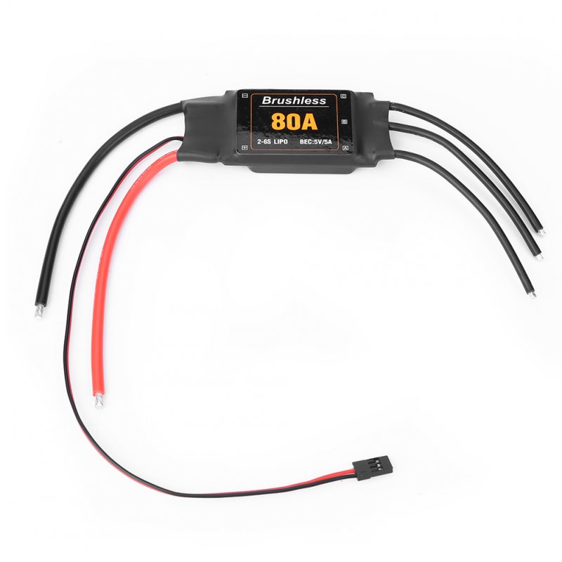 2-6S ESC 80A Brushless ESC 80A ESC Speed controller for RC Airplane Helicopter RC FPV Quadcopter 80A