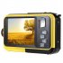 2 7 Inch Action Camera 1080 60fps 24mp Waterproof Shockproof Recording Sport Digital Cameras yellow