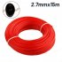 2 7mm 15m Nylon  Cord For Lawn Mower Trimmer Head 77656 Replacement Parts Red