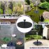 2 8W Solar Fountain Pump Water Pump Floating Fountain for Bird Bath Fish Tank Pond Garden Decoration  1000 mAh