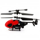 2 Channels Infrared Handle Remote-controlled Helicopter with Gyroscopes Mini Airplane Model Cartoon Intellectual Toy red