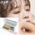 2 Colors Eye Shadow Palette For Women 3 second Eye Shadow Make up With Brush