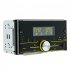 2 Din 12V Car Radio Stereo Remote Control Audio Music MP3 Player Hands Free Calling 7 Colored Button Lights black