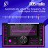 2 Din Car Radio Dual USB Charging Car Charger Mp3 Player Support Tf Card USB Disk Aux Input with Remote Control Black