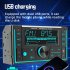 2 Din Car Radio Dual USB Charging Car Charger Mp3 Player Support Tf Card USB Disk Aux Input with Remote Control Black