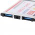 2 Dual USB 3 0 HUB Express Port Express Card Card 54mm Notebook Adapter 2 USB3 0