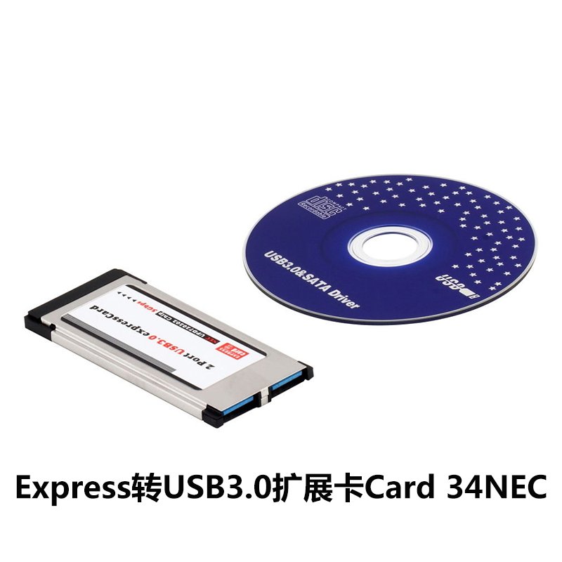 2 High-speed Ports USB 3.0 to Expresscard 34mm 54mm Express Card Adapter Converter for Laptops 2-port 3.0