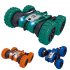 2 In 1 2 4G RC Car Double Sided Rolling Electric Tank Car Rechargeable Remote Control Stunt Vehicle Toys For Birthday Christmas Gifts dark green