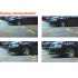 2 In 1 Camera with Parking Sensor Kit Autos Reversing Rearview Backup Parking Camera  Black