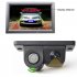 2 In 1 Camera with Parking Sensor Kit Autos Reversing Rearview Backup Parking Camera  Black