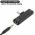 2 In 1 Earphone  Charging  Cable  Converter  Usb 3 5 To Type C Otg Adapter  Compatible For Macbookpro Xiaomi Huawei Type c black
