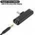 2 In 1 Earphone  Charging  Cable  Converter  Usb 3 5 To Type C Otg Adapter  Compatible For Macbookpro Xiaomi Huawei Type c black