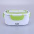 2 In 1 Electric Heating Lunch  Box Thermal Food Warmer Container For Home Car Eu Plug Orange