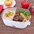 2 In 1 Electric Heating Lunch  Box Thermal Food Warmer Container For Home Car Eu Plug Orange