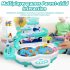 2 In 1 Electronic Fishing Game Toys With Sound Light USB Powered Maglev Track Fishing Pool Educational Toys For Kids Gifts Lake Green
